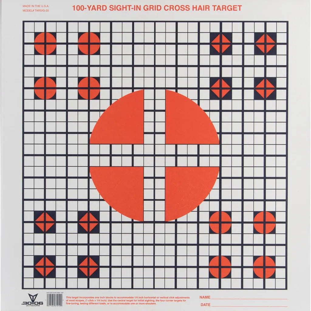 30-06 Sight in Grid Target