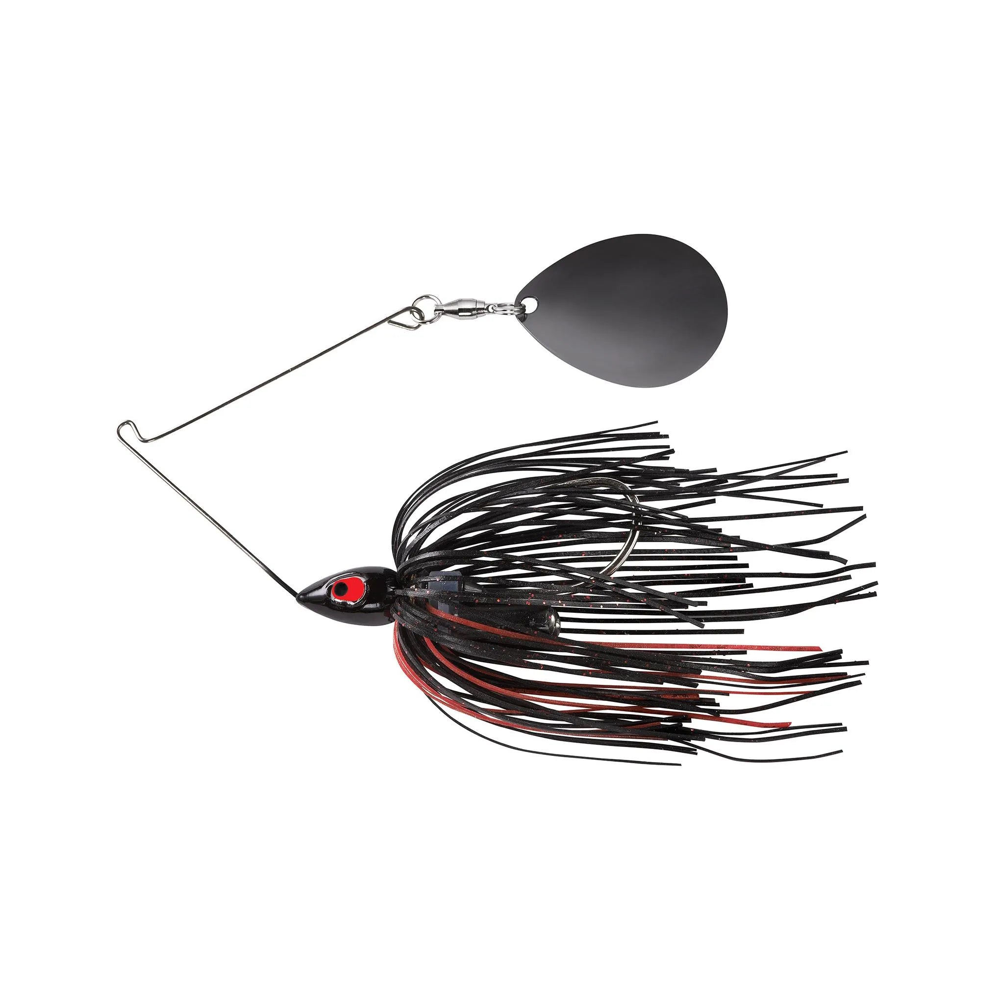 War Eagle Night Time Painted Head Single Colorado, Black Nickel Spinnerbait (1/2 oz)