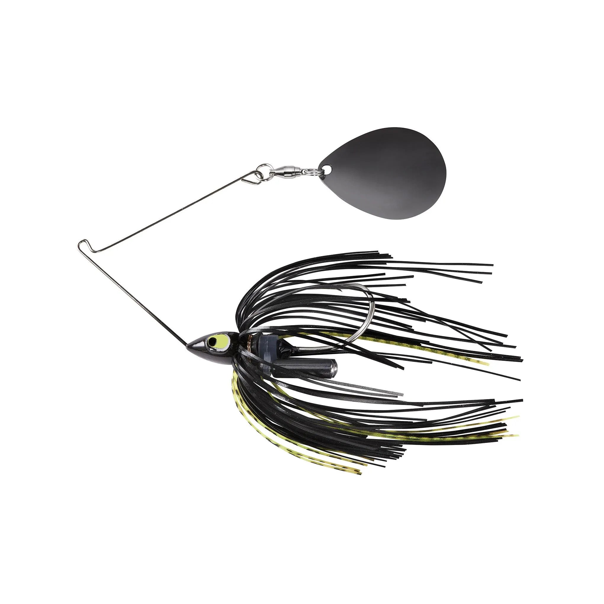 War Eagle Night Time Painted Head Single Colorado, Black Nickel Spinnerbait (1/2 oz)