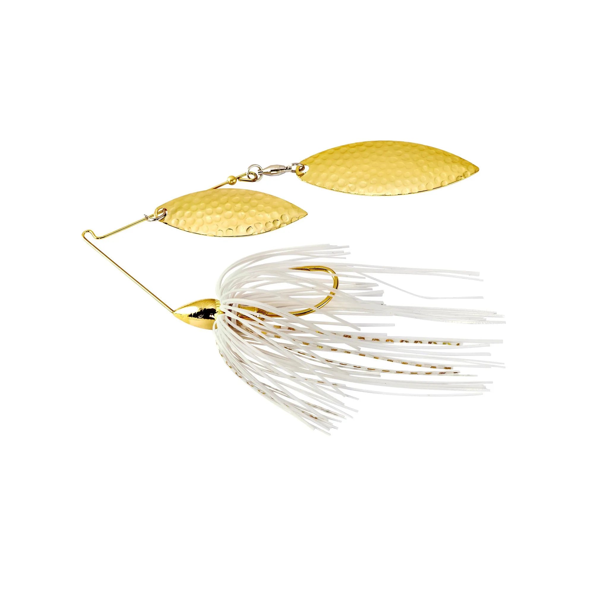 War Eagle Gold Frame Hammered Double Willow Spinnerbait (1/2 oz)