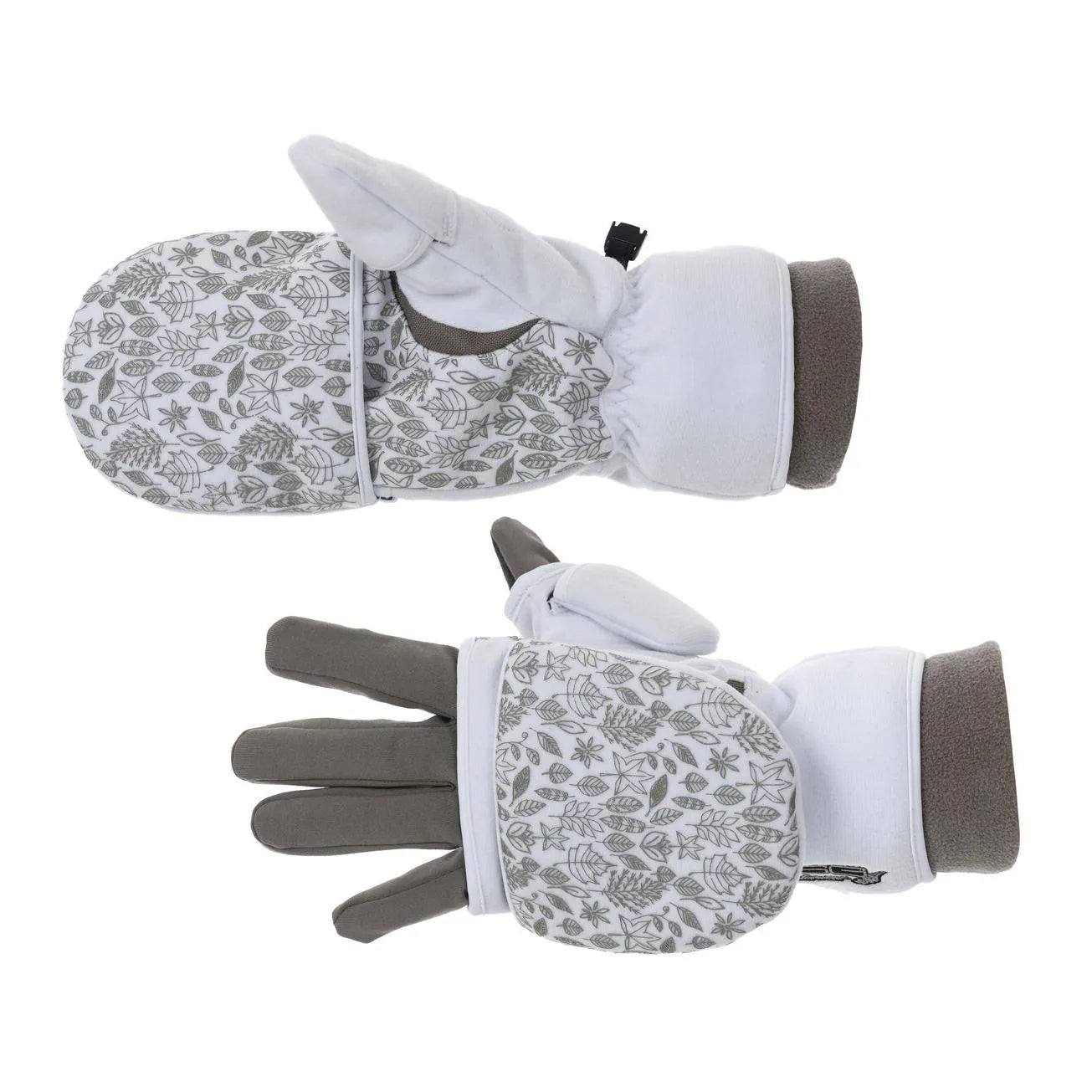Flip Top 4.0 Mitten with Glove Liner – White